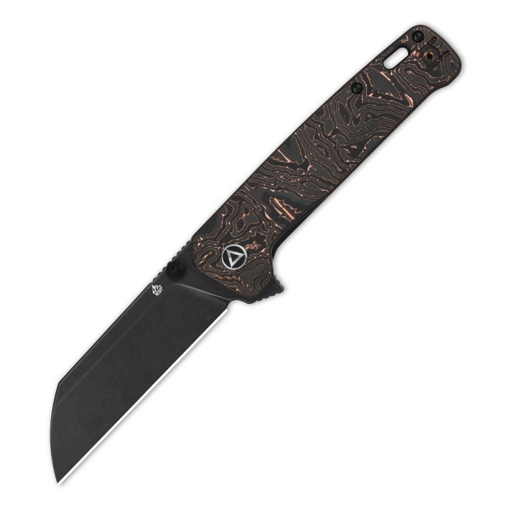 Couteau QSP Penguin Plus Copper/FC Lame Acier CPM-20CV Manche Titane IKBS Framelock Clip QS130XLE2 - Livraison Gratuite