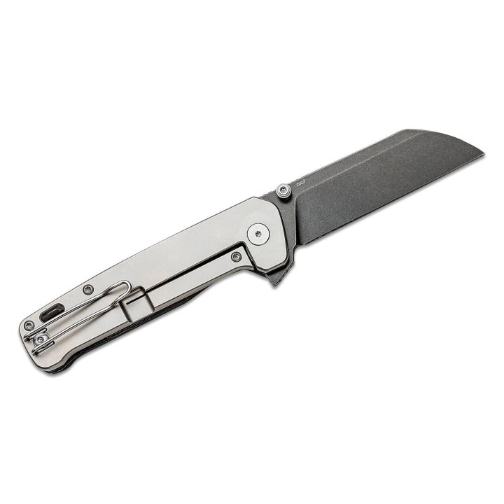 Couteau QSP Penguin Plus Aluminium/FC Lame Acier CPM-20CV Manche Titane IKBS Framelock Clip QS130XLD2 - Livraison Gratuite