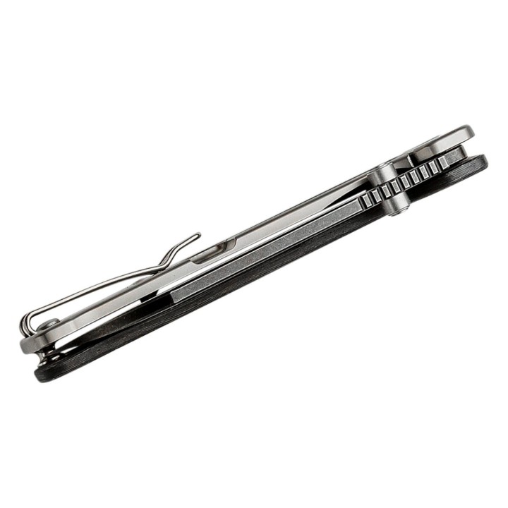 Couteau QSP Penguin Plus Aluminium/FC Lame Acier CPM-20CV Manche Titane IKBS Framelock Clip QS130XLD2 - Livraison Gratuite