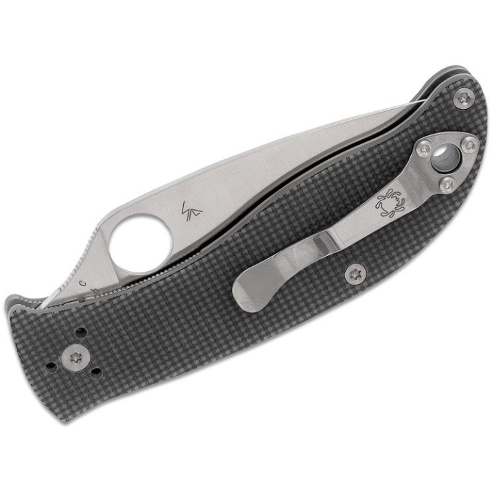 Couteau Spyderco Polestar Lame Acier CTS BD1 Manche G-10 SC220GPGY - Livraison Gratuite