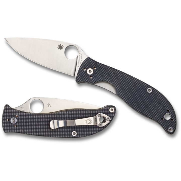 Couteau Spyderco Polestar Lame Acier CTS BD1 Manche G-10 SC220GPGY - Livraison Gratuite