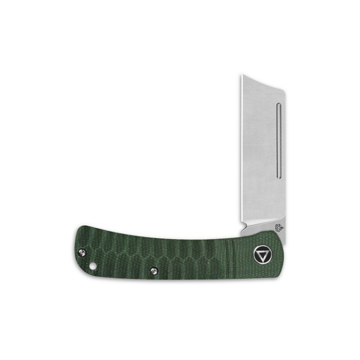 Couteau QSP Hedgehog Green Manche Micarta Lame Acier 14C28N Slip Joint QS142A - Livraison Gratuite