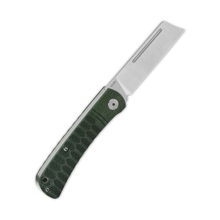 Couteau QSP Hedgehog Green Manche Micarta Lame Acier 14C28N Slip Joint QS142A - Livraison Gratuite