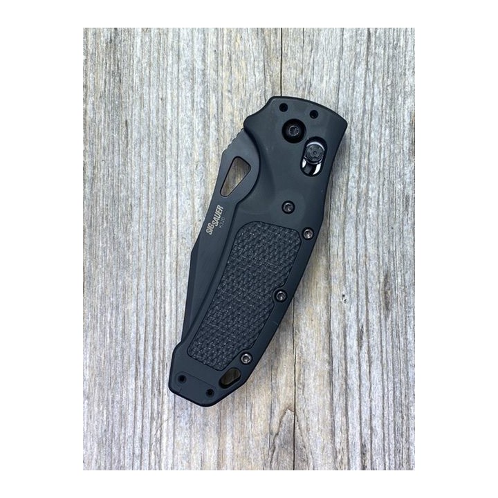 Couteau SIG Sauer K320 AXG Pro7 ABLE Lock Tanto Lame Acier S30V Manche Black Alu Made USA SIG36364 - Livraison Gratuite