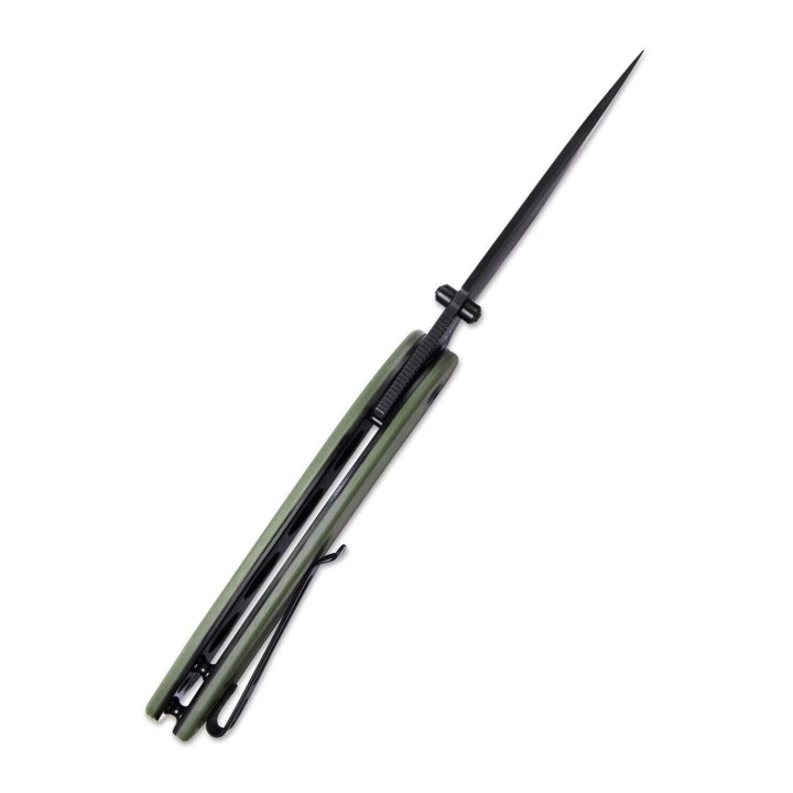 Couteau Kubey Momentum Green Lame Acier Aus-10 Manche G10 IKBS Linerlock Clip KUB344G - Livraison Gratuite