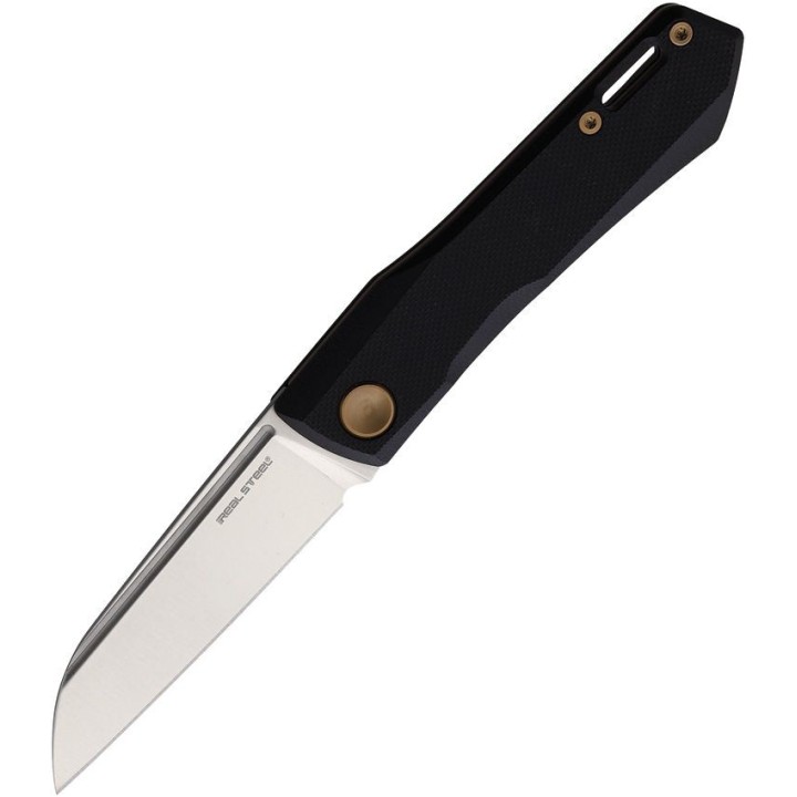 Couteau Real Steel Solis Lite Slipjoint Lame Acier D2 Manche G10 RS7064BZ - Livraison Gratuite