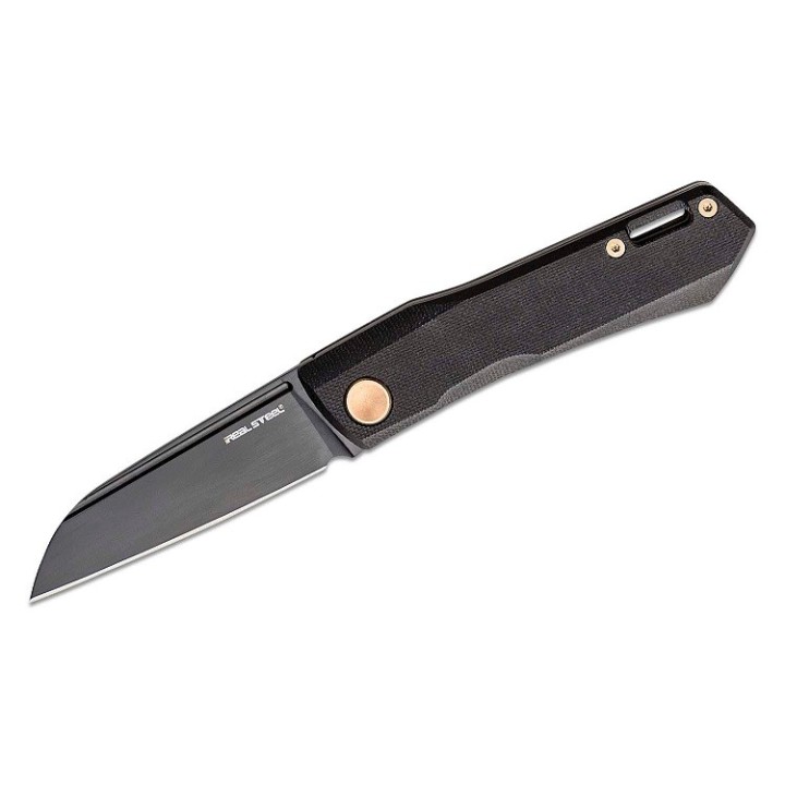 Couteau Real Steel Solis Lite Slipjoint Lame Acier D2 Manche G10 RS7064FZ - Livraison Gratuite