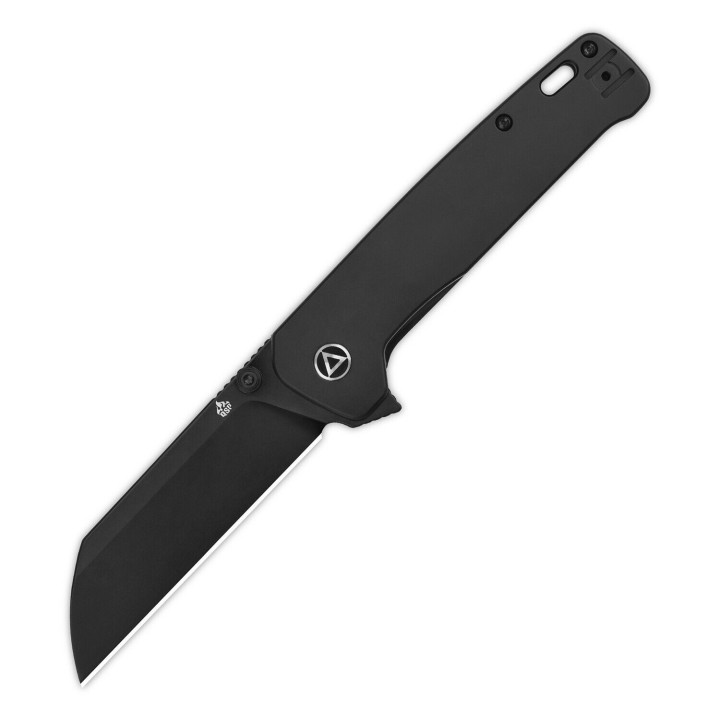 Couteau QSP Penguin Plus Black Manche Titane Lame Acier CPM-20CV IKBS Linerlock Clip QS130XLC - Livraison Gratuite