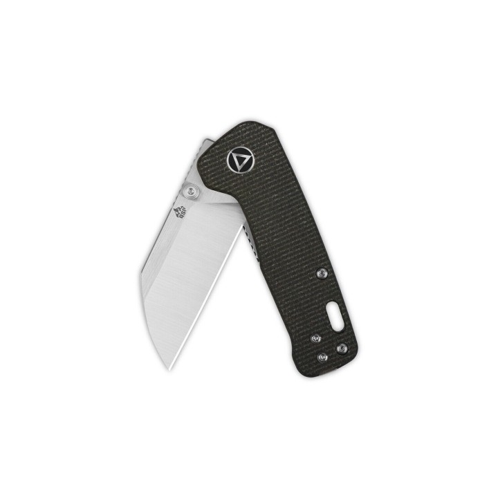Couteau QSP Mini Penguin Brown Lame Acier 14C28N Manche Micarta IKBS Linerlock Clip QS130XSA - Livraison Gratuite
