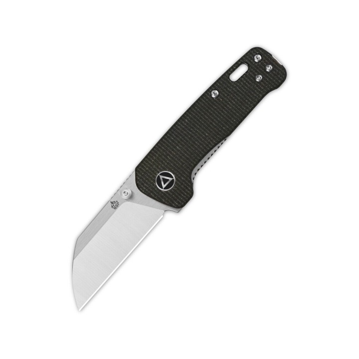 Couteau QSP Mini Penguin Brown Lame Acier 14C28N Manche Micarta IKBS Linerlock Clip QS130XSA - Livraison Gratuite