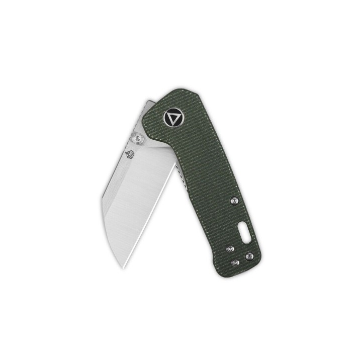 Couteau QSP Mini Penguin Green Lame Acier 14C28N Manche Micarta IKBS Linerlock Clip QS130XSC - Livraison Gratuite