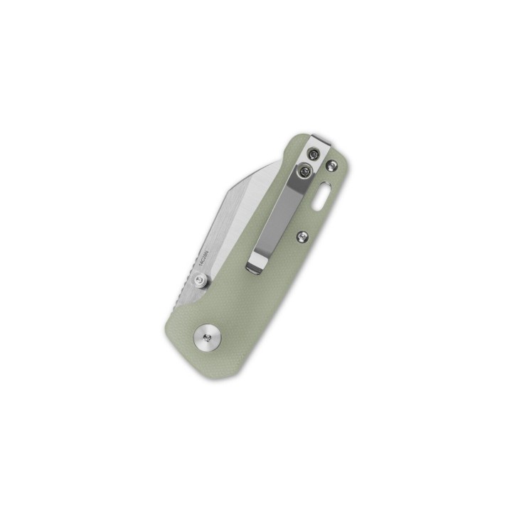 Couteau QSP Mini Penguin Jade Lame Acier 14C28N Manche G10 IKBS Linerlock Clip QS130XSF1 - Livraison Gratuite