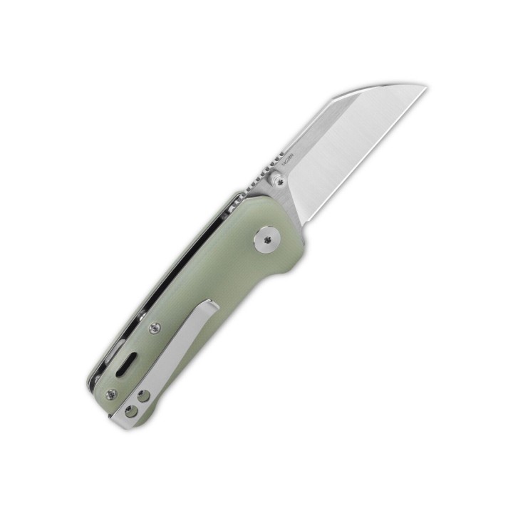 Couteau QSP Mini Penguin Jade Lame Acier 14C28N Manche G10 IKBS Linerlock Clip QS130XSF1 - Livraison Gratuite