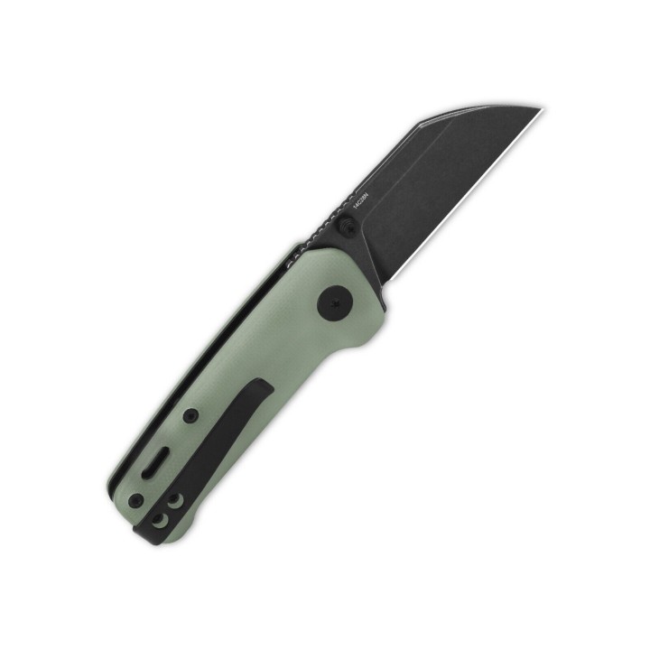 Couteau QSP Mini Penguin Jade Lame Acier 14C28N Black Manche G10 IKBS Linerlock Clip QS130XSF2 - Livraison Gratuite