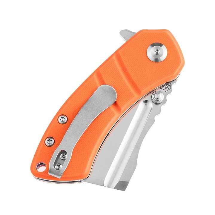 Couteau Kansept Korvid M Orange Manche G10 Lame Acier 154CM Linerlock Clip KT2030A6 - Livraison Gratuite