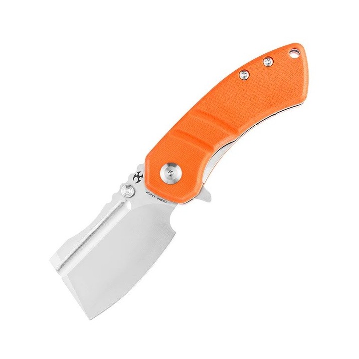 Couteau Kansept Korvid M Orange Manche G10 Lame Acier 154CM Linerlock Clip KT2030A6 - Livraison Gratuite