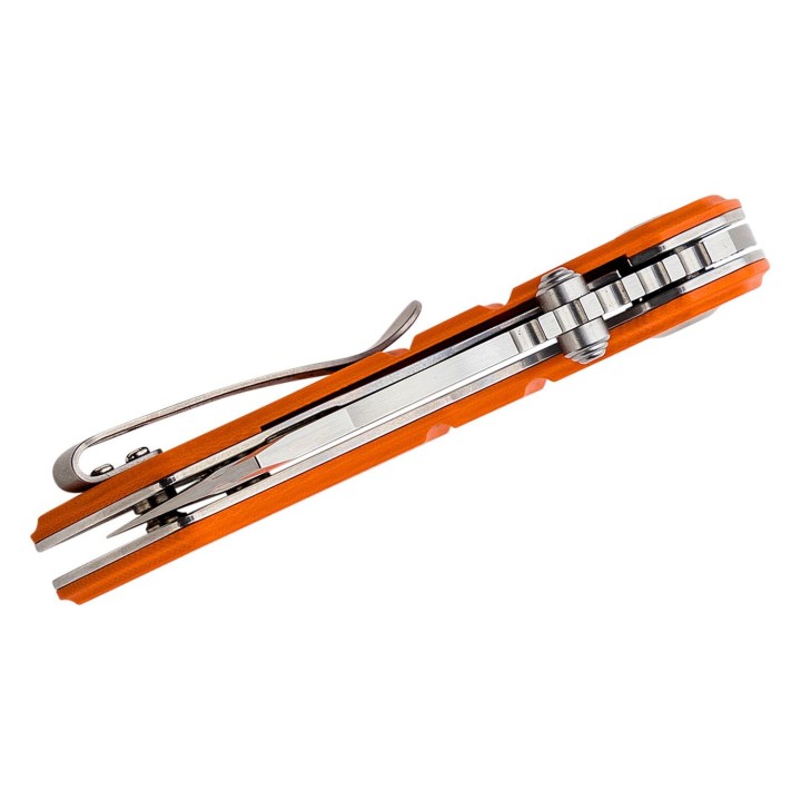 Couteau Kansept Korvid M Orange Manche G10 Lame Acier 154CM Linerlock Clip KT2030A6 - Livraison Gratuite