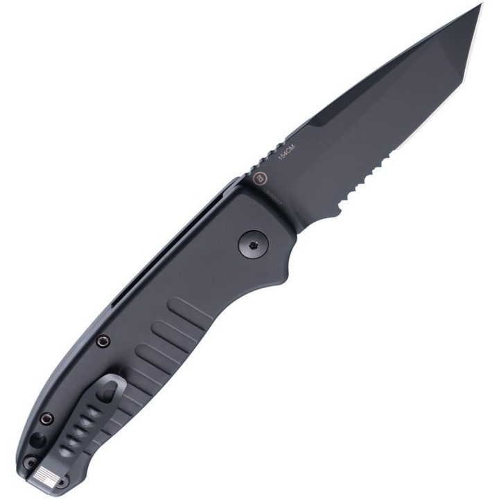 Couteau Automatique Hogue Ballista I AUTO Lame Tanto Serr 154CM Manche Alum Button Lock USA HO64120 - Livraison Gratuite