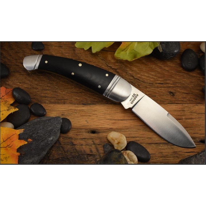 Couteau Rough Ryder Reserve Panthera Lame Acier D2 Manche Micarta Slip Joint Boite Collector RRR020 - Livraison Gratuite
