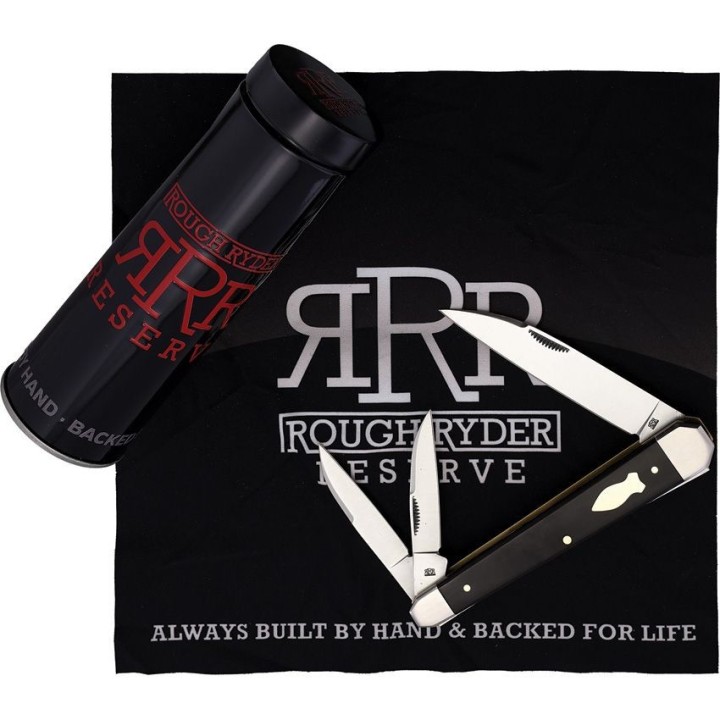 Couteau Rough Ryder Reserve Whittler 3 Lames Acier D2 Manche Micarta Slip Joint RRR022 - Livraison Gratuite