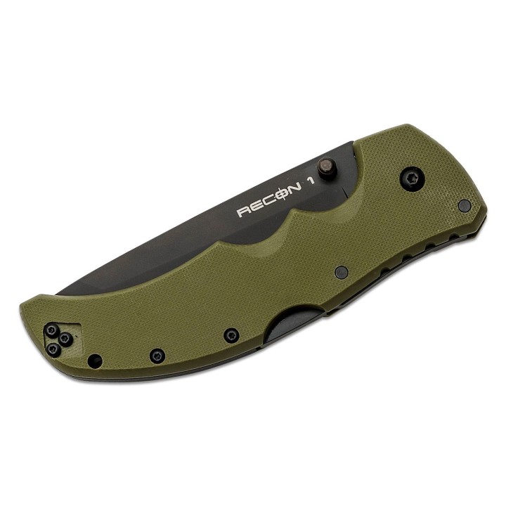 Couteau Cold Steel Recon 1 Tanto Od Green Lame Acier S35VN Manche G-10 Tri-Ad lock CS27BTODBK - Livraison Gratuite