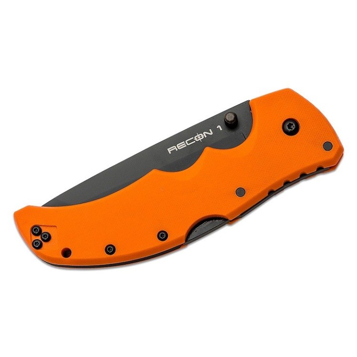 Couteau Cold Steel Recon 1 Tanto Orange Lame Acier S35VN Manche G-10 Tri-Ad lock CS27BTORBK - Livraison Gratuite