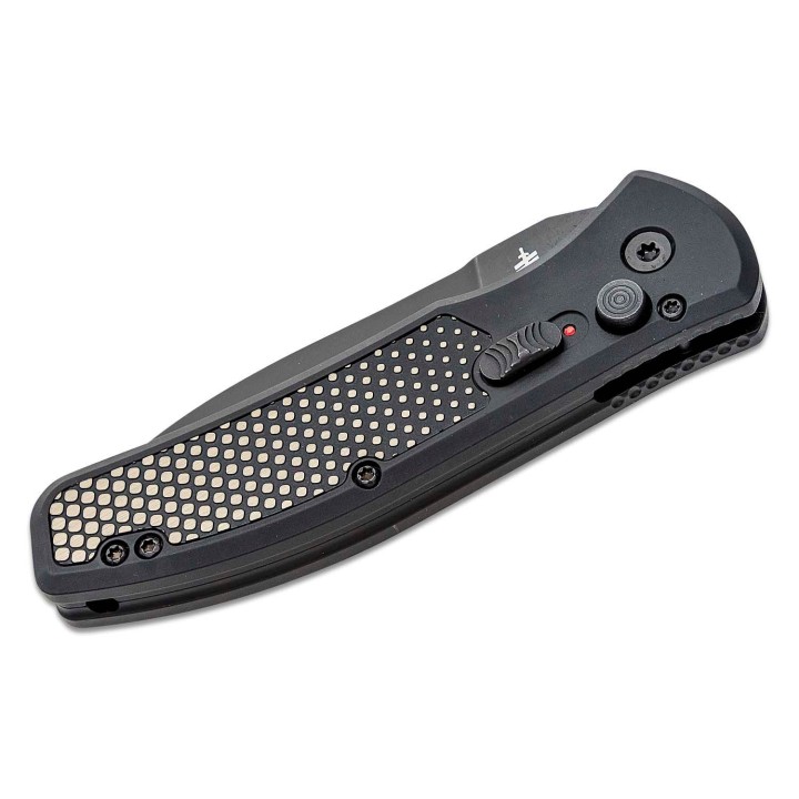 Couteau Gerber Empower Automatique Lame Acier S30V Black Manche Alu Push Button Made USA G1321 - Livraison Gratuite