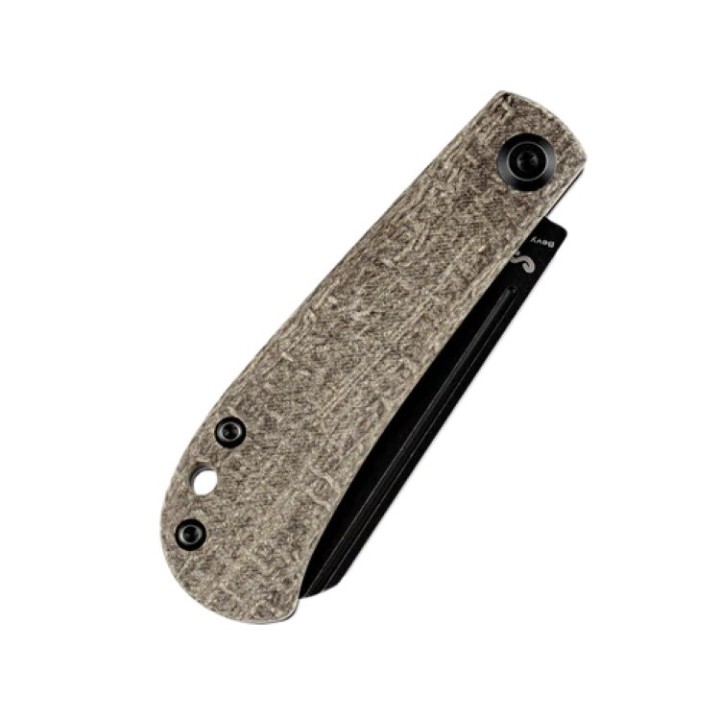 Couteau Kansept Bevy Brown Manche Micarta Lame Sheepfoot Acier 154CM Slip Joint KT2026F3 - Livraison Gratuite
