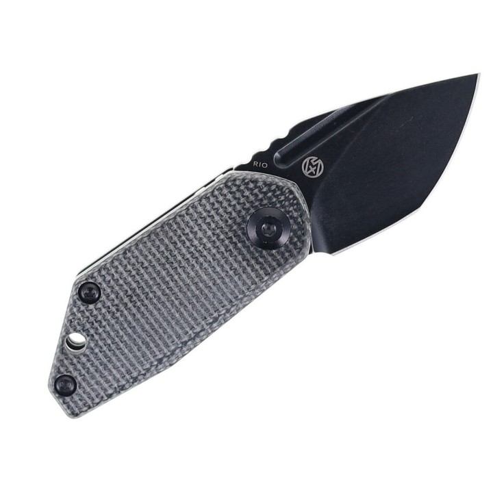 Couteau Kansept RIO Black Lame Acier M390 Blackwash Manche Micarta Linerlock K3044A3 - Livraison Gratuite