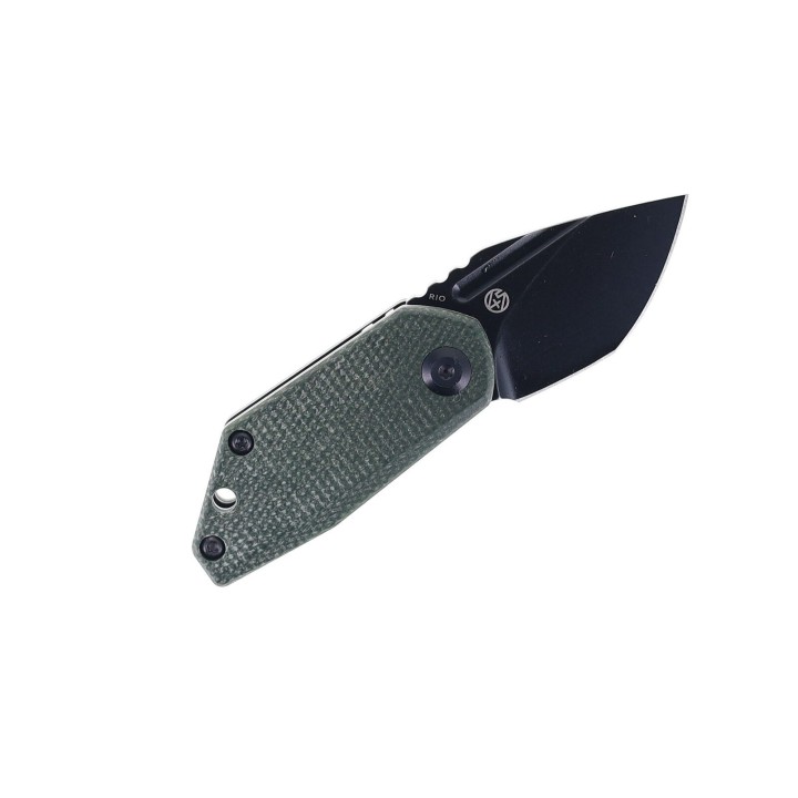 Couteau Kansept Rio Green Lame Acier M390 Blackwash Manche Micarta Linerlock K3044A2 - Livraison Gratuite