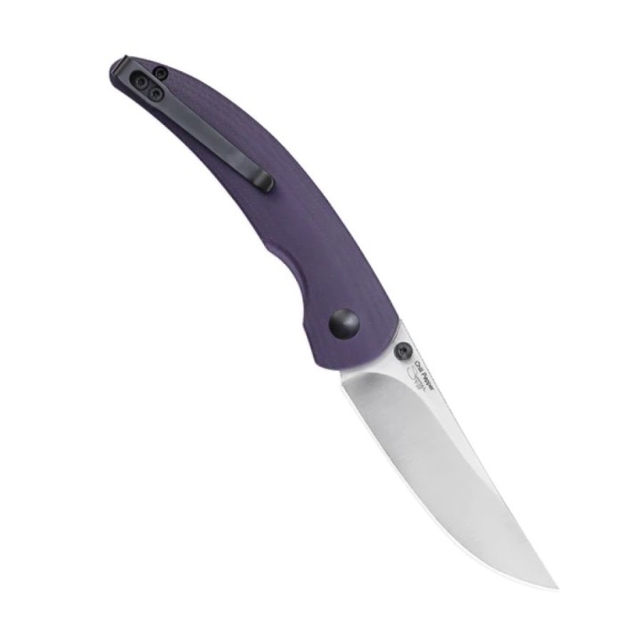 Couteau Kizer Chili Pepper Purple Button Lock Manche G10 Lame Acier 154CM Clip KIV3601C2 - Livraison Gratuite