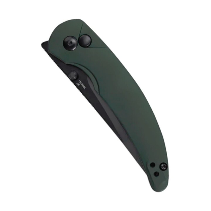Couteau Kizer Chili Pepper Green Button Lock Manche Alu Lame Acier CPM-3V Clip KIV3601A1 - Livraison Gratuite