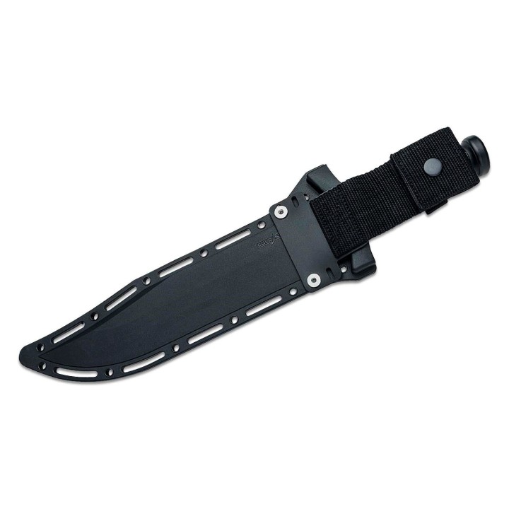 Couteau Cold Steel Leatherneck Bowie Lame Acier D2 Manche Black Kray-Ex Etui Secure-Ex CSFXLTHRNK - Livraison Gratuite