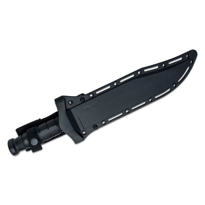 Couteau Cold Steel Leatherneck Bowie Lame Acier D2 Manche Black Kray-Ex Etui Secure-Ex CSFXLTHRNK - Livraison Gratuite