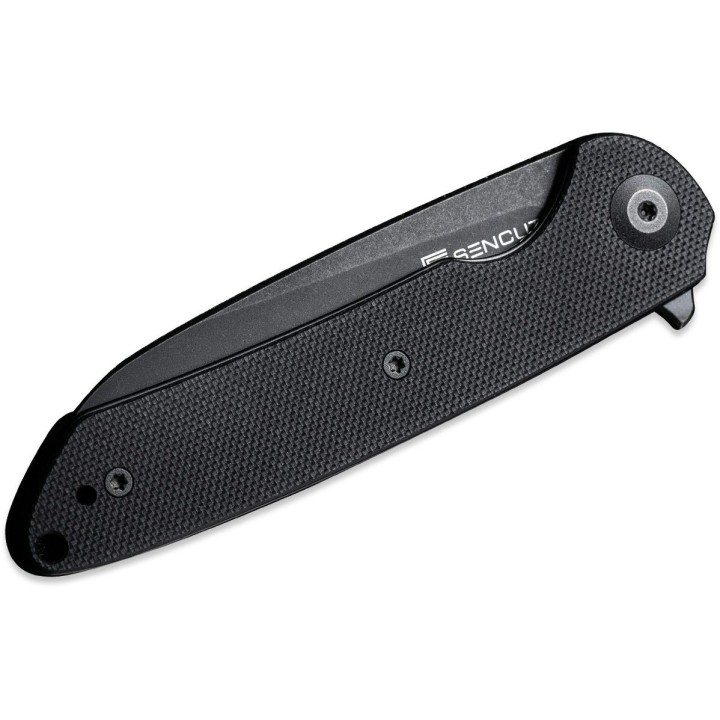 Couteau Sencut Kyril Black Lame Acier 9Cr18MoV Manche G10 IKBS Linerlock Clip S220011 - Livraison Gratuite