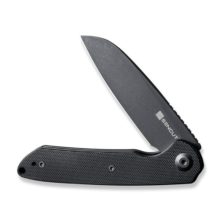 Couteau Sencut Kyril Black Lame Acier 9Cr18MoV Manche G10 IKBS Linerlock Clip S220011 - Livraison Gratuite