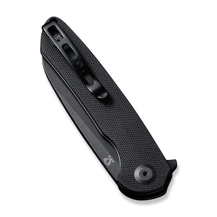 Couteau Sencut Kyril Black Lame Acier 9Cr18MoV Manche G10 IKBS Linerlock Clip S220011 - Livraison Gratuite