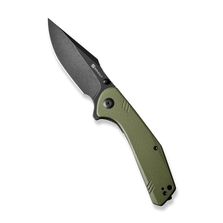 Couteau SENCUT Actium OD Green Manche G10 Lame Acier D2 IKBS Linerlock CLip SA02E - Livraison Gratuite