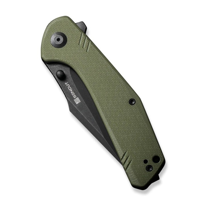 Couteau SENCUT Actium OD Green Manche G10 Lame Acier D2 IKBS Linerlock CLip SA02E - Livraison Gratuite