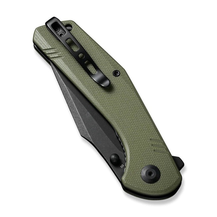 Couteau SENCUT Actium OD Green Manche G10 Lame Acier D2 IKBS Linerlock CLip SA02E - Livraison Gratuite