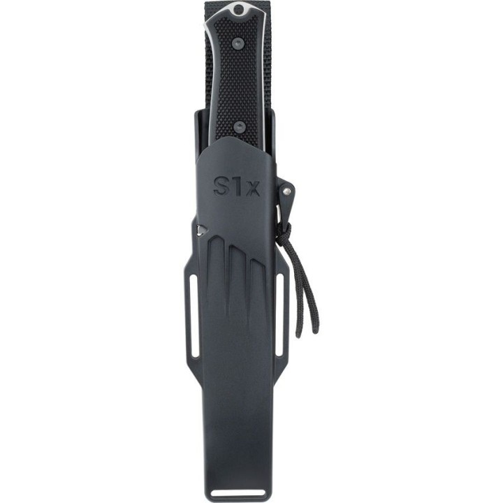 Couteau Tactical Fallkniven S1X Series Acier Lam.CoS Manche Thermorun Etui Zytel Made Sweden FNS1X - Livraison Gratuite