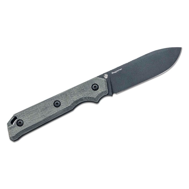 Couteau Kizer Begleiter Black Lame D2 Black Manche Micarta Etui Kydex K1045C1 - Livraison Gratuite
