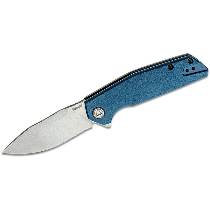 Couteau Kershaw Lucid A/O Lame Acier 8Cr13MoV Manche GFN/Stainless Blue Framelock Clip KS2036 - Livraison Gratuite