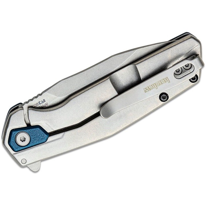 Couteau Kershaw Lucid A/O Lame Acier 8Cr13MoV Manche GFN/Stainless Blue Framelock Clip KS2036 - Livraison Gratuite