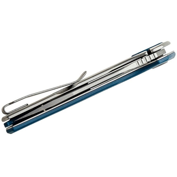 Couteau Kershaw Lucid A/O Lame Acier 8Cr13MoV Manche GFN/Stainless Blue Framelock Clip KS2036 - Livraison Gratuite