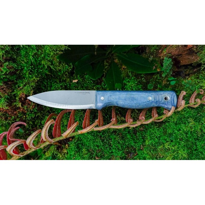Couteau Condor Aqualore Blue Micarta Handle 14C28N Blade Kydex Sheath Salvador CTK395843SK - Livraison Gratuite