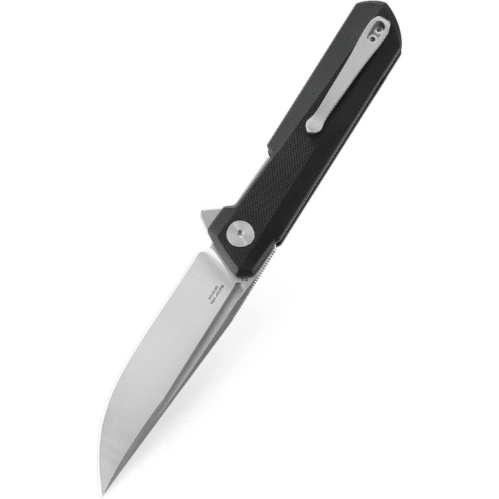 Couteau Bestech Bestechman Dundee Black Lame Acier D2 Manche G10 IKBS Linerlock Clip BTKMK01A - Livraison Gratuite