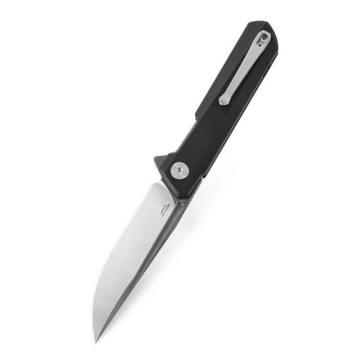 Couteau Bestech Bestechman Dundee Black Lame Acier D2 Manche G10 IKBS Linerlock Clip BTKMK01D - Livraison Gratuite