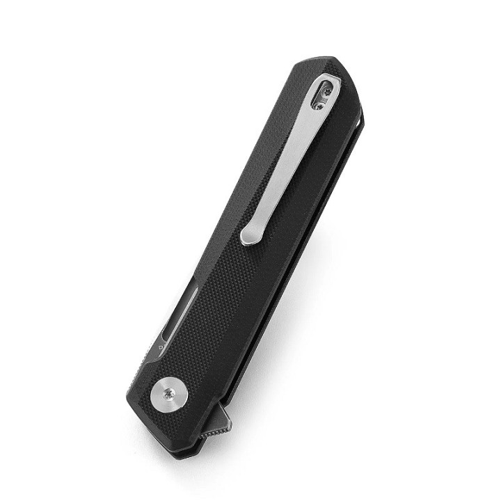 Couteau Bestech Bestechman Dundee Black Lame Acier D2 Manche G10 IKBS Linerlock Clip BTKMK01D - Livraison Gratuite