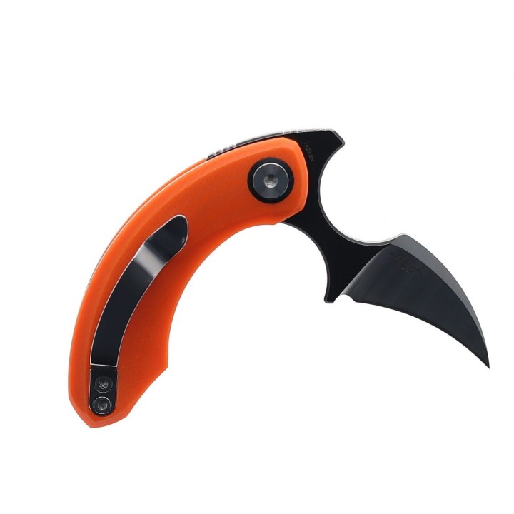 Couteau Bestech Strelit Orange Lame Acier 14C28N Manche G10 IKBS Linerlock Clip BTKG52C2 - Livraison Gratuite